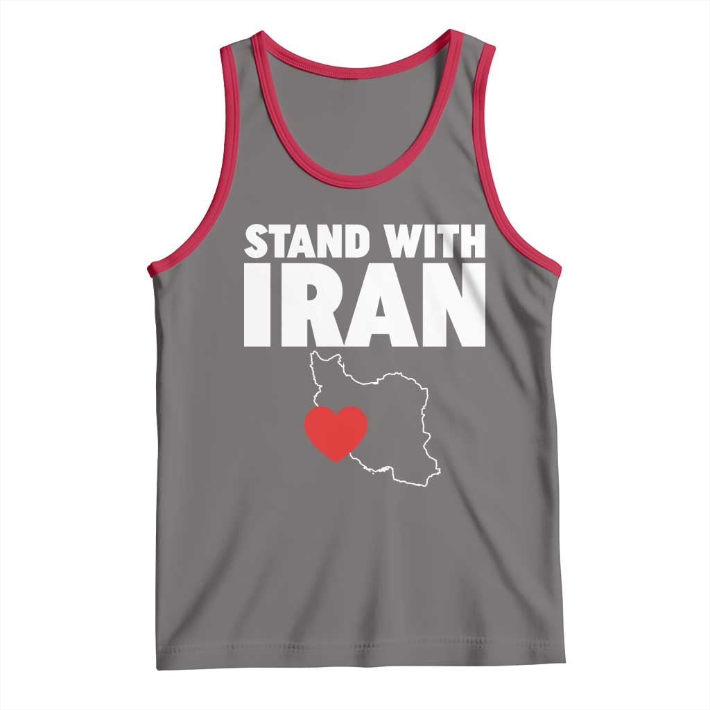 Free Iran Support Iranian MIGA Tank Top TS14 Deep Heather Red Print Your Wear