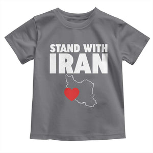 Free Iran Support Iranian MIGA Toddler T Shirt TS14 Charcoal Print Your Wear