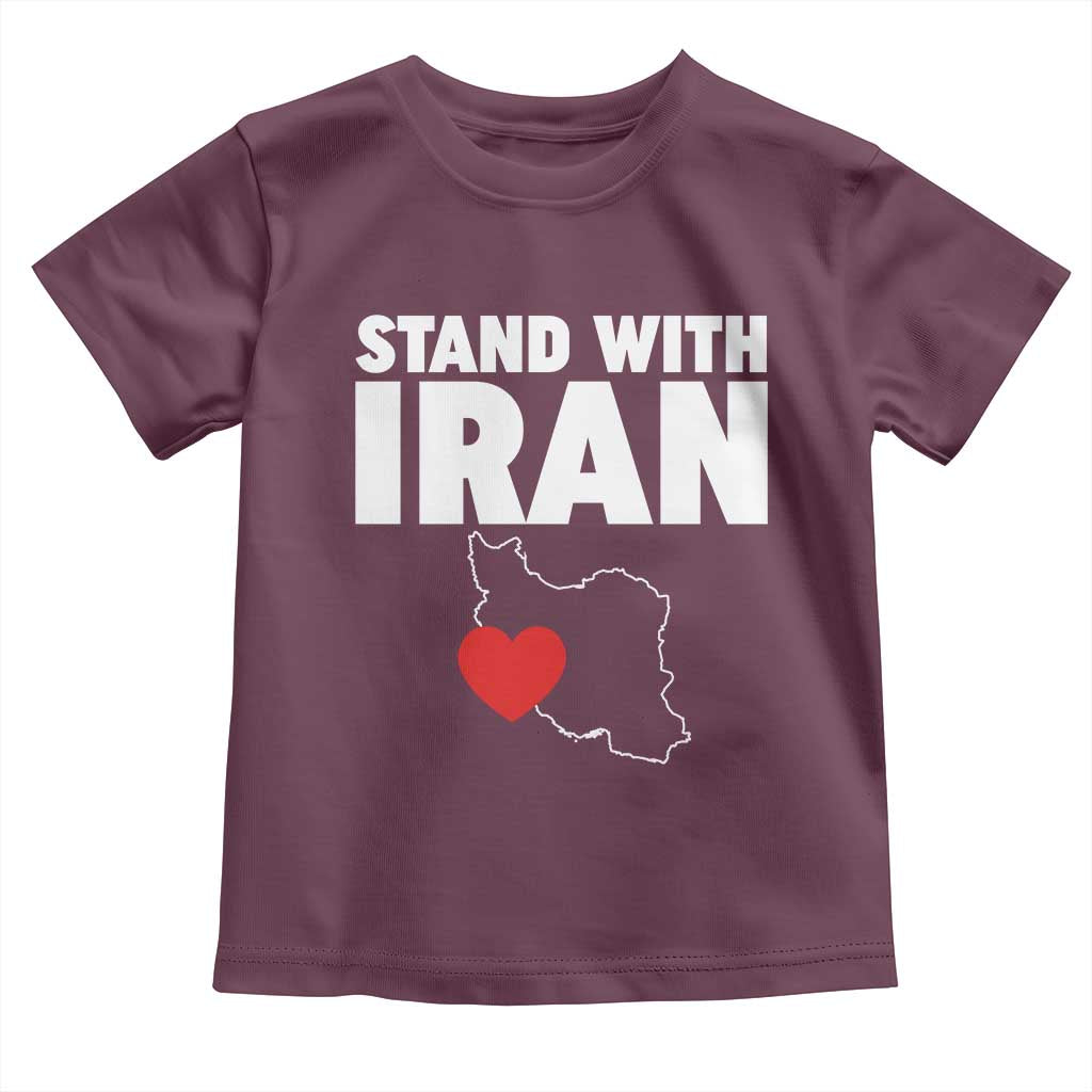 Free Iran Support Iranian MIGA Toddler T Shirt TS14 Maroon Print Your Wear