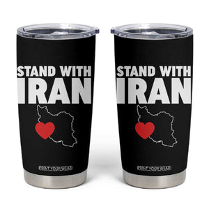 Free Iran Support Iranian MIGA Tumbler Cup TS14 Black Print Your Wear
