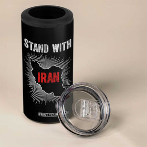 Free Iran Support 4 in 1 Can Cooler Tumbler Stand With Iran TS14 Print Your Wear