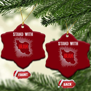 Free Iran Support Ceramic Ornament Stand With Iran TS14 Print Your Wear