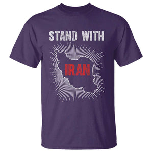 Free Iran Support T Shirt Stand With Iran TS14 Purple Print Your Wear