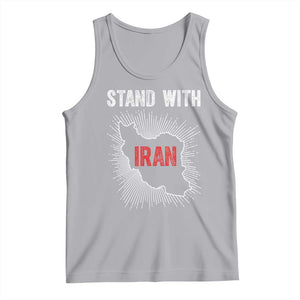 Free Iran Support Tank Top Stand With Iran TS14 Athletic Heather Print Your Wear