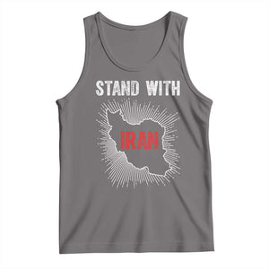 Free Iran Support Tank Top Stand With Iran TS14 Deep Heather Print Your Wear