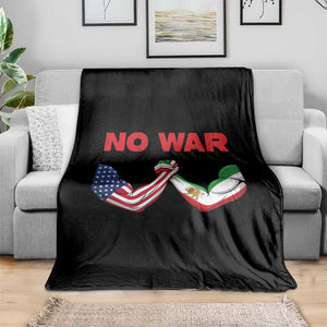 Free Iran Throw Blanket No War Support Iranian Freedom TS14 Print Your Wear