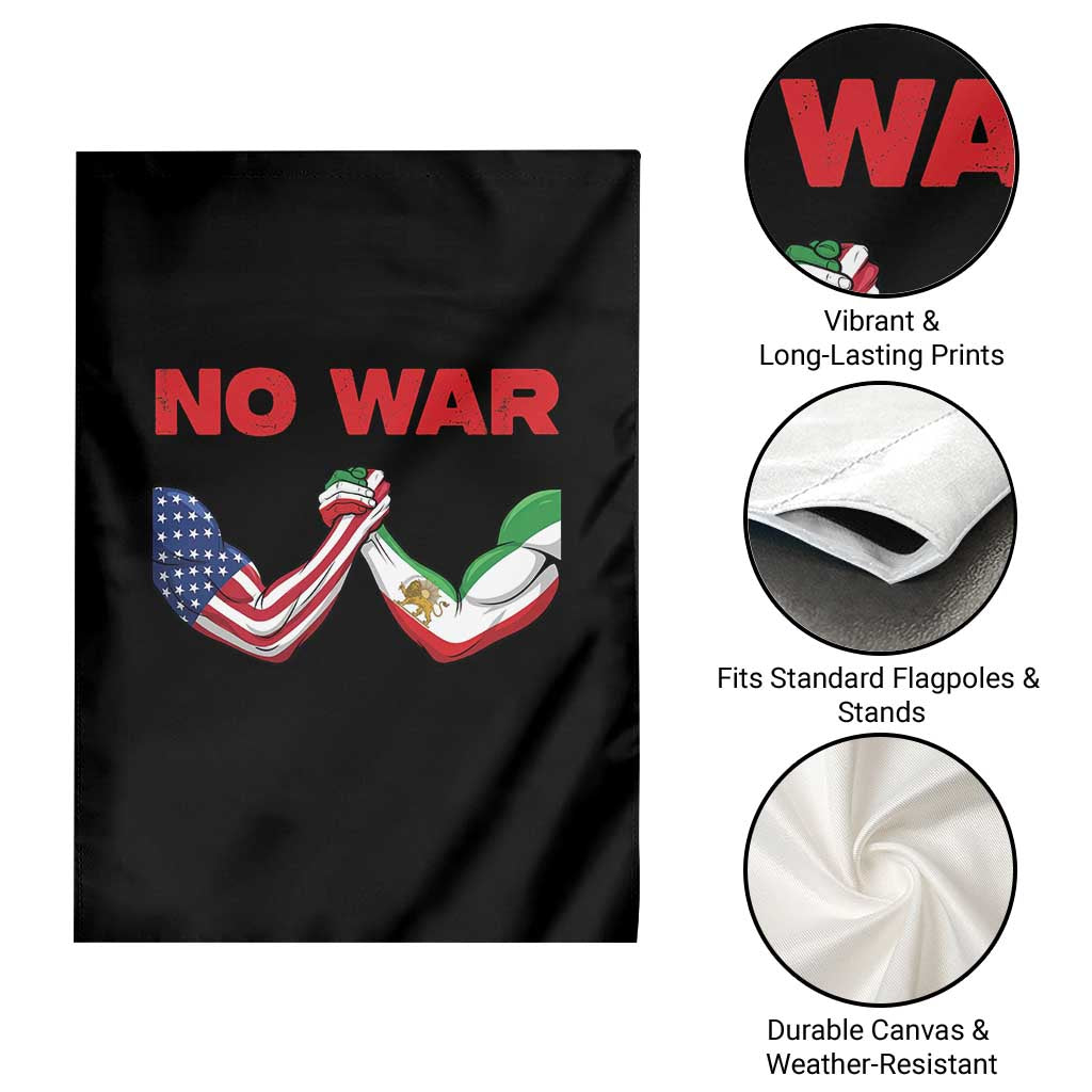 Free Iran Garden Flag No War Support Iranian Freedom TS14 Print Your Wear
