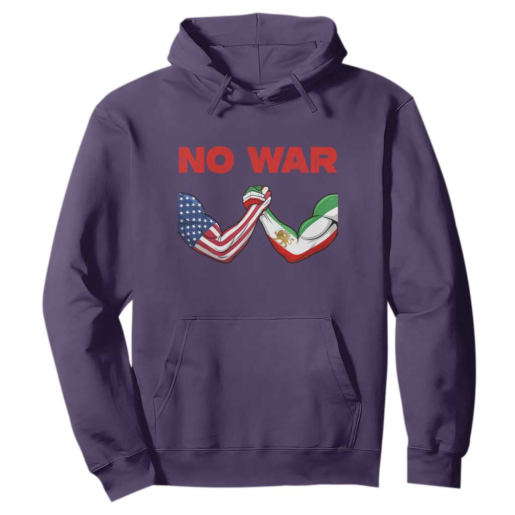 Free Iran Hoodie No War Support Iranian Freedom TS14 Purple Print Your Wear