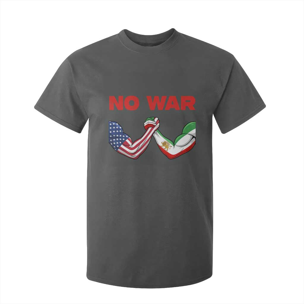 Free Iran T Shirt For Kid No War Support Iranian Freedom TS14 Dark Heather Print Your Wear