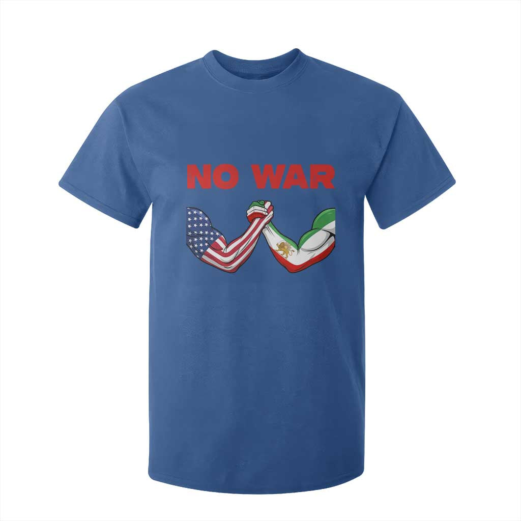 Free Iran T Shirt For Kid No War Support Iranian Freedom TS14 Royal Blue Print Your Wear