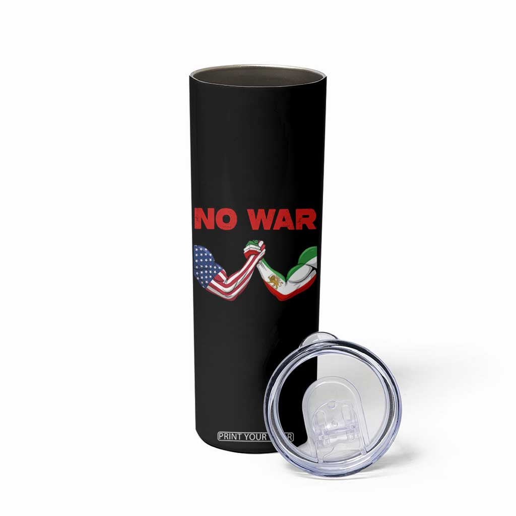 Free Iran Skinny Tumbler No War Support Iranian Freedom TS14 Print Your Wear