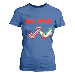 Free Iran T Shirt For Women No War Support Iranian Freedom TS14 Royal Blue Print Your Wear