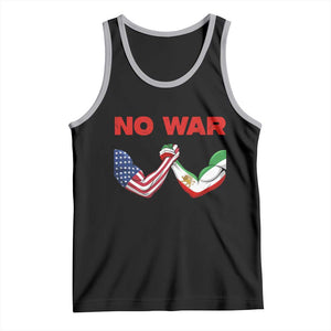 Free Iran Tank Top No War Support Iranian Freedom TS14 Black Athletic Heather Print Your Wear