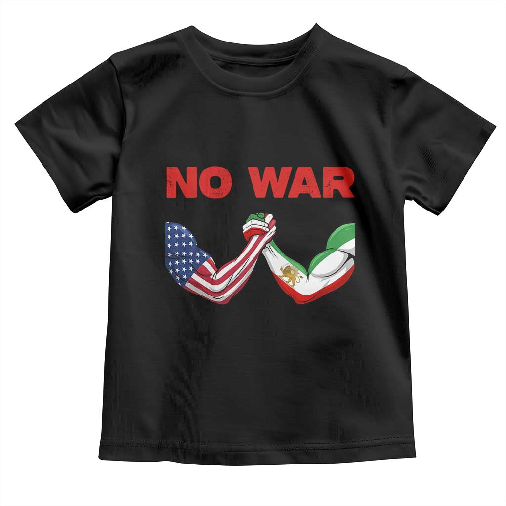 Free Iran Toddler T Shirt No War Support Iranian Freedom TS14 Black Print Your Wear