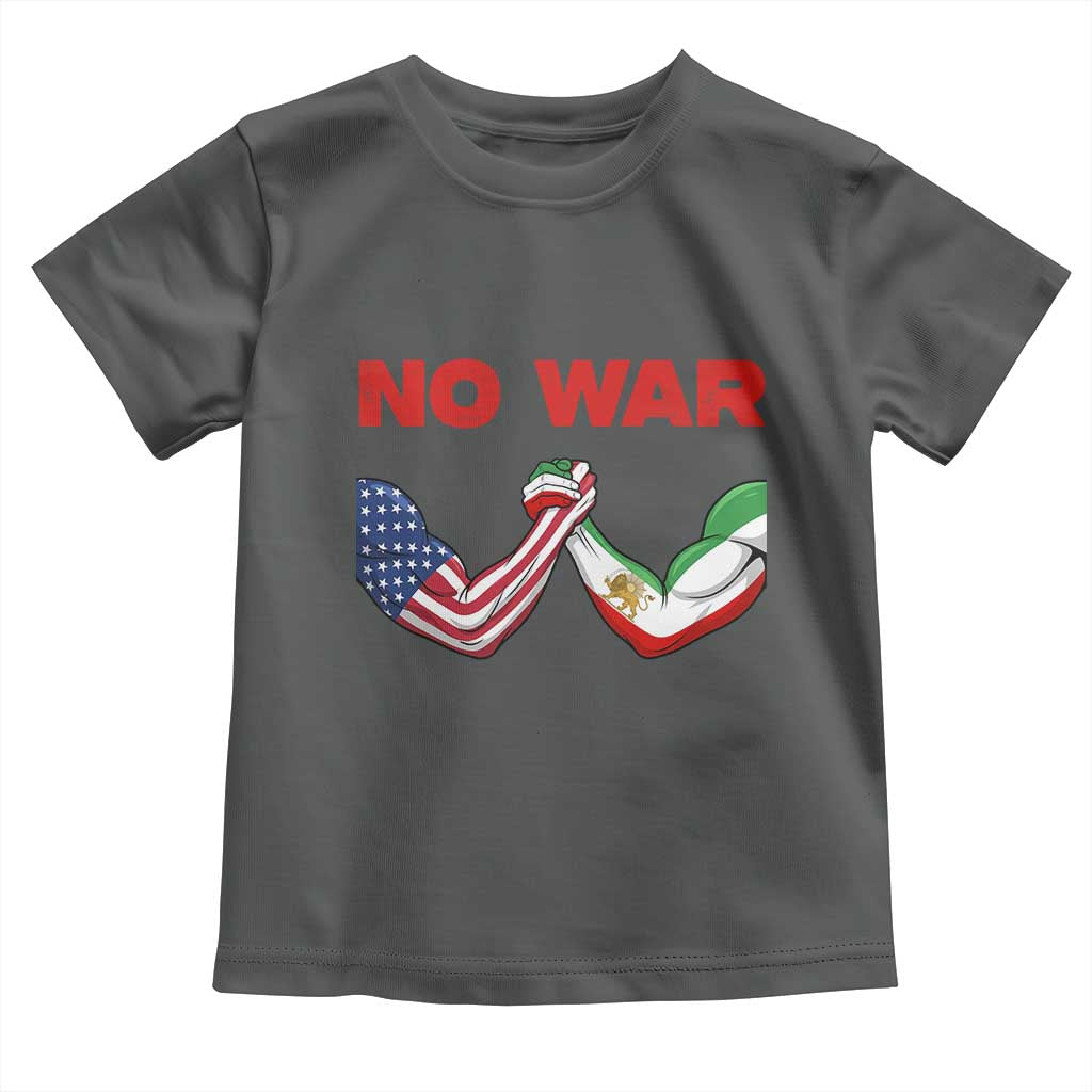 Free Iran Toddler T Shirt No War Support Iranian Freedom TS14 Dark Heather Print Your Wear