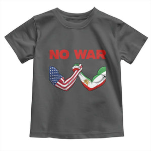 Free Iran Toddler T Shirt No War Support Iranian Freedom TS14 Dark Heather Print Your Wear