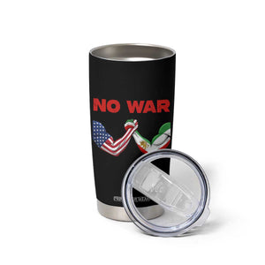 Free Iran Tumbler Cup No War Support Iranian Freedom TS14 Print Your Wear