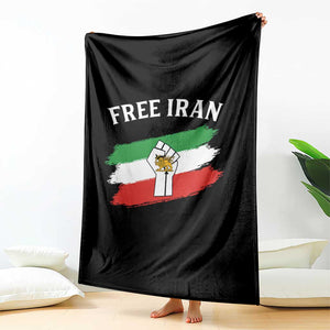 Free Iran Throw Blanket Support Iranian Freedom No War TS14 Print Your Wear