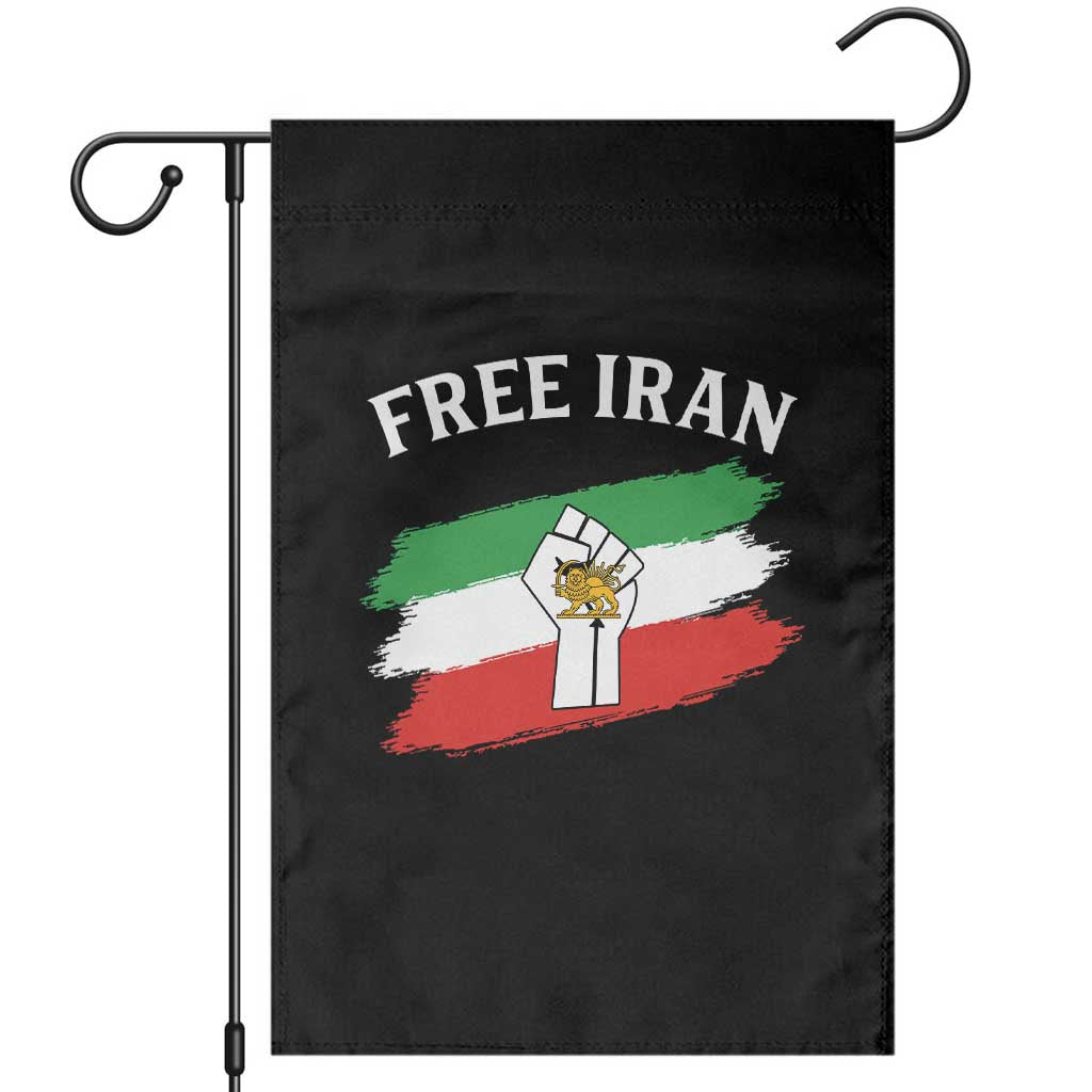 Free Iran Garden Flag Support Iranian Freedom No War TS14 Black Print Your Wear