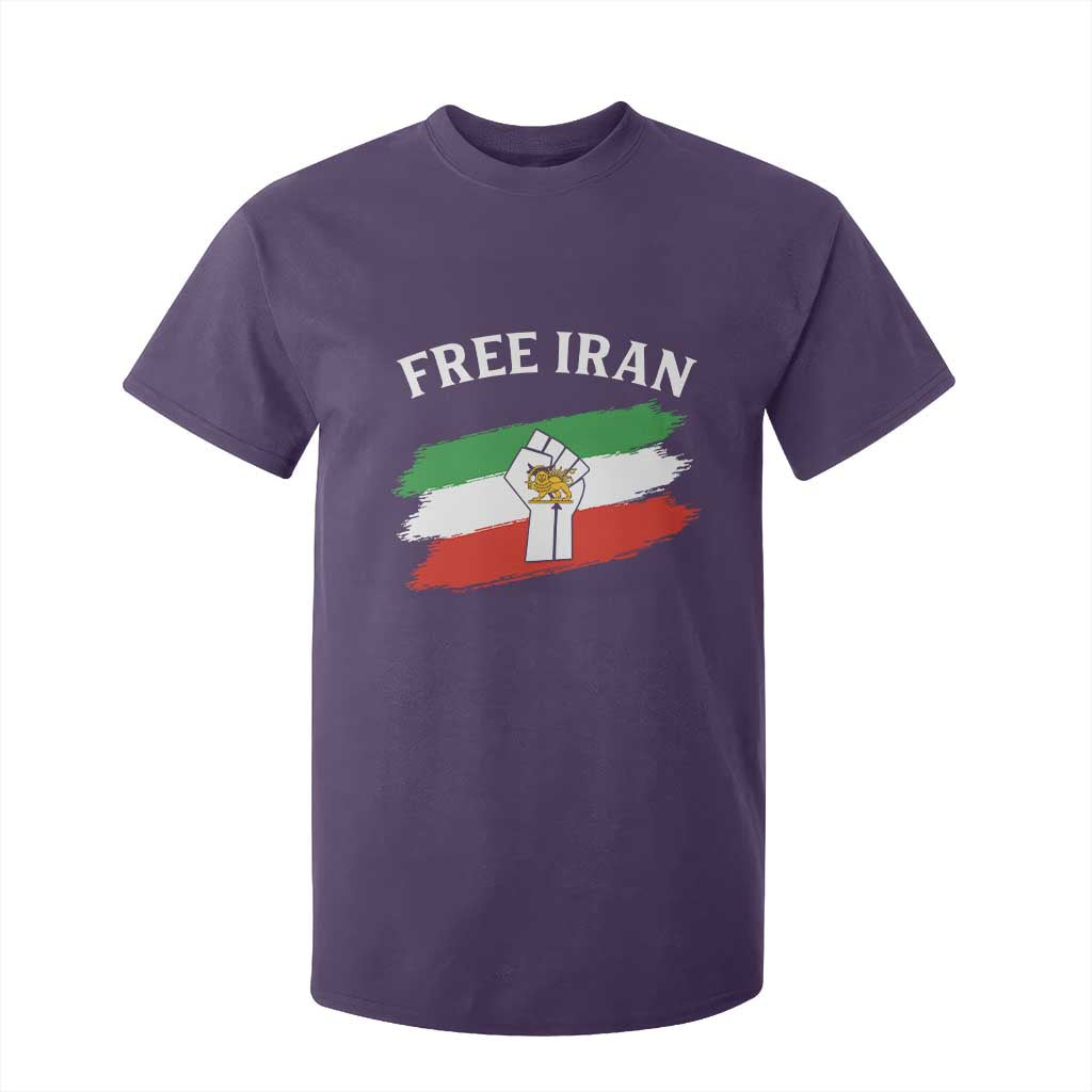 Free Iran T Shirt For Kid Support Iranian Freedom No War TS14 Purple Print Your Wear