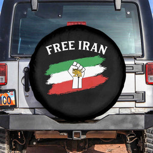 Free Iran Spare Tire Cover Support Iranian Freedom No War TS14 No hole Black Print Your Wear