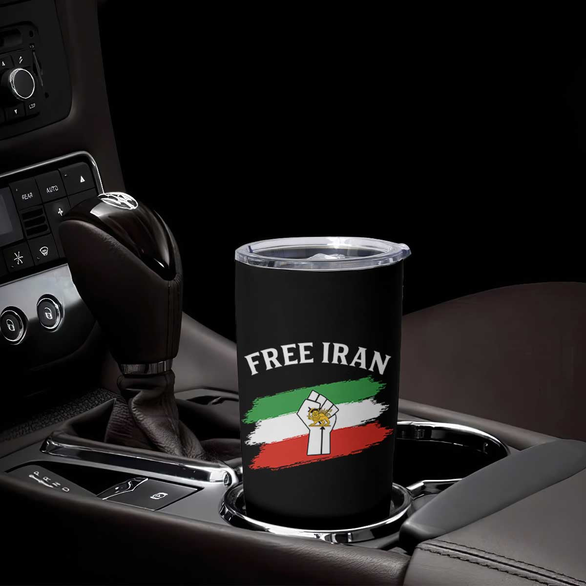 Free Iran Tumbler Cup Support Iranian Freedom No War TS14 Print Your Wear
