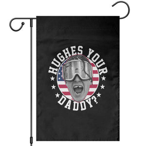 Funny Hughes Your Daddy Ice Hockey Fan Garden Flag Golden Goal Champions Celebration TS14 Black Print Your Wear