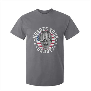Funny Hughes Your Daddy Ice Hockey Fan T Shirt For Kid Golden Goal Champions Celebration TS14 Charcoal Print Your Wear