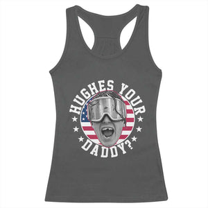 Funny Hughes Your Daddy Ice Hockey Fan Racerback Tank Top Golden Goal Champions Celebration TS14 Dark Heather Print Your Wear