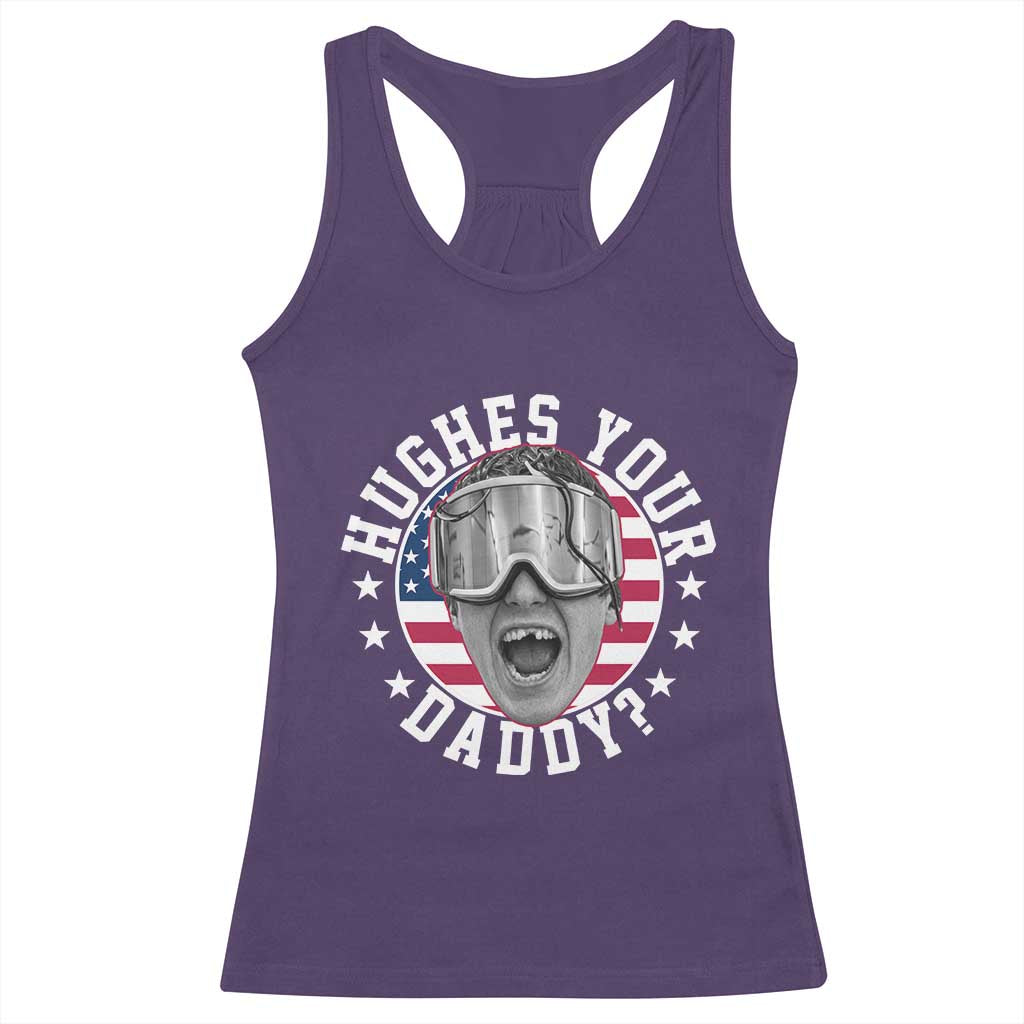 Funny Hughes Your Daddy Ice Hockey Fan Racerback Tank Top Golden Goal Champions Celebration TS14 Purple Print Your Wear
