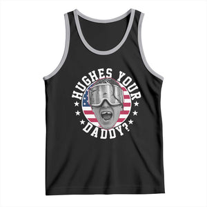 Funny Hughes Your Daddy Ice Hockey Fan Tank Top Golden Goal Champions Celebration TS14 Black Athletic Heather Print Your Wear