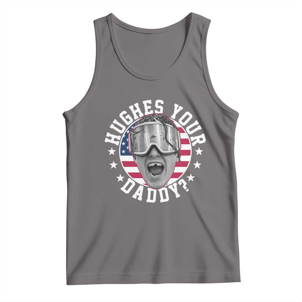 Funny Hughes Your Daddy Ice Hockey Fan Tank Top Golden Goal Champions Celebration TS14 Deep Heather Print Your Wear