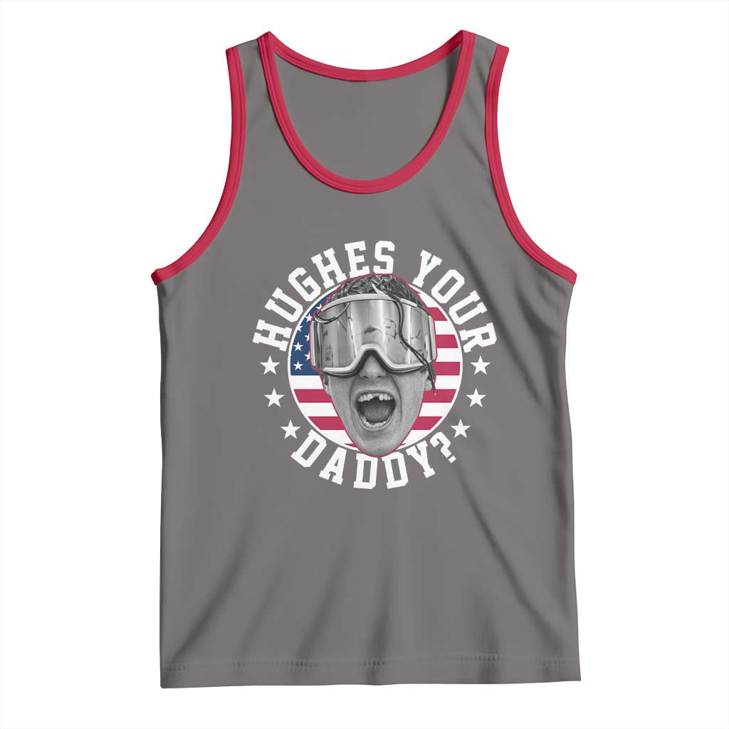 Funny Hughes Your Daddy Ice Hockey Fan Tank Top Golden Goal Champions Celebration TS14 Deep Heather Red Print Your Wear