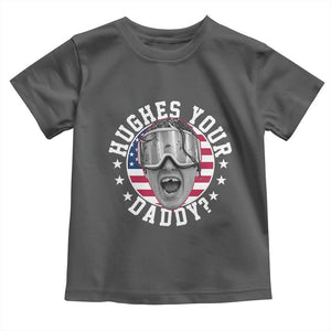 Funny Hughes Your Daddy Ice Hockey Fan Toddler T Shirt Golden Goal Champions Celebration TS14 Dark Heather Print Your Wear