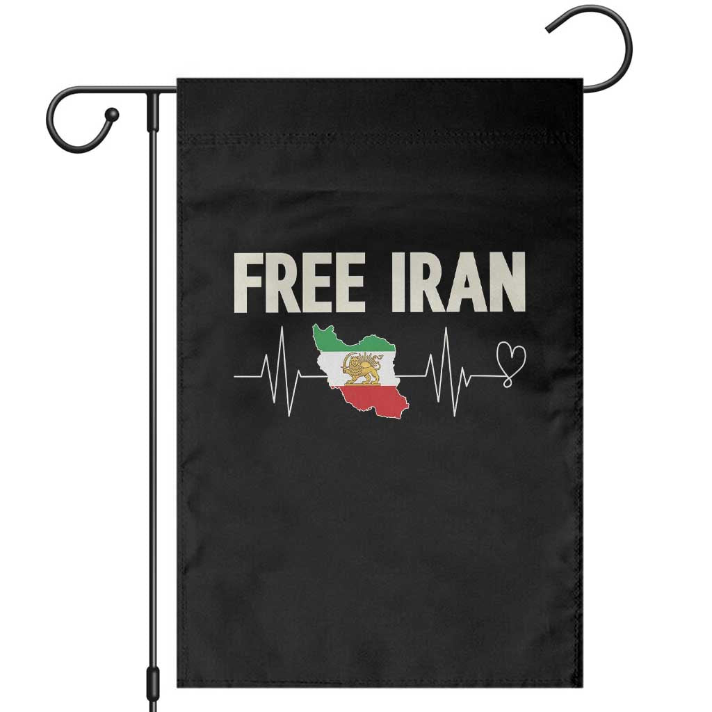 Free Iran Flag Garden Flag Support Iranian Freedom TS14 Black Print Your Wear