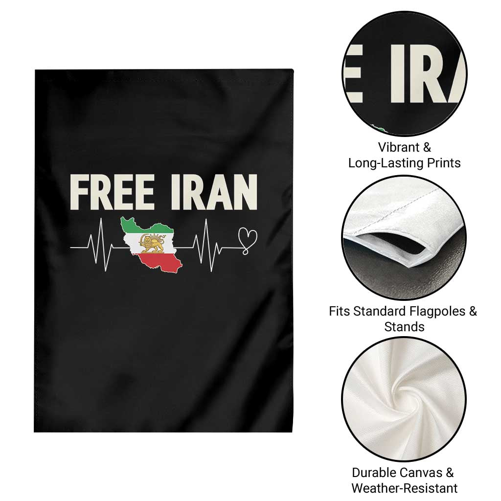 Free Iran Flag Garden Flag Support Iranian Freedom TS14 Print Your Wear