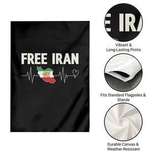 Free Iran Flag Garden Flag Support Iranian Freedom TS14 Print Your Wear