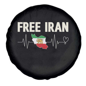 Free Iran Flag Spare Tire Cover Support Iranian Freedom TS14 Print Your Wear