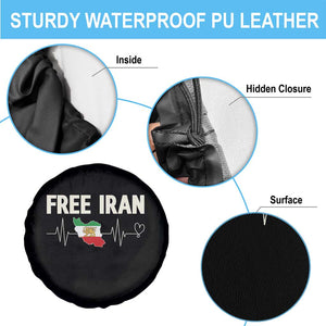Free Iran Flag Spare Tire Cover Support Iranian Freedom TS14 Print Your Wear