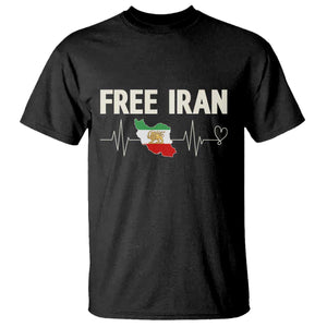 Free Iran Flag T Shirt Support Iranian Freedom TS14 Black Print Your Wear