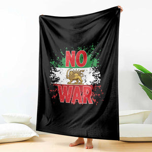 Free Iran Flag Throw Blanket No War Support Iranian Freedom TS14 Print Your Wear