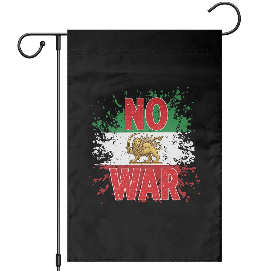 Free Iran Flag Garden Flag No War Support Iranian Freedom TS14 Black Print Your Wear