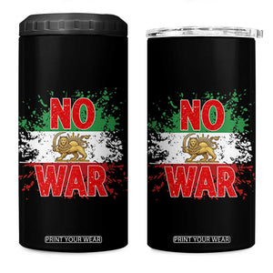 Free Iran Flag 4 in 1 Can Cooler Tumbler No War Support Iranian Freedom TS14 One Size: 16 oz Black Print Your Wear