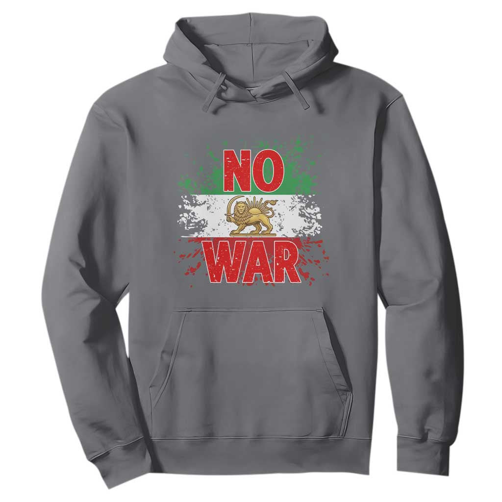 Free Iran Flag Hoodie No War Support Iranian Freedom TS14 Charcoal Print Your Wear