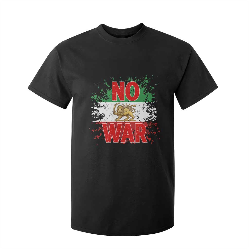 Free Iran Flag T Shirt For Kid No War Support Iranian Freedom TS14 Black Print Your Wear