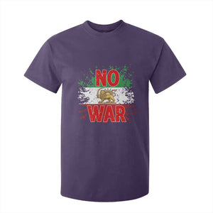Free Iran Flag T Shirt For Kid No War Support Iranian Freedom TS14 Purple Print Your Wear