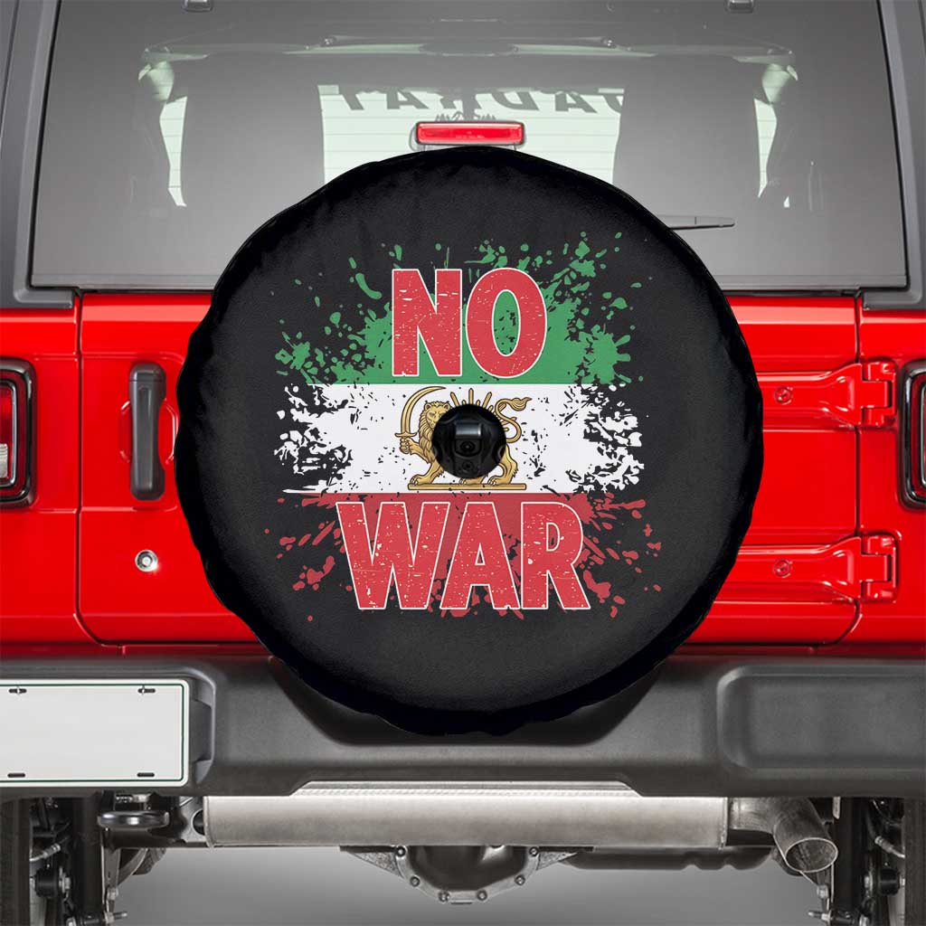 Free Iran Flag Spare Tire Cover No War Support Iranian Freedom TS14 Black Print Your Wear