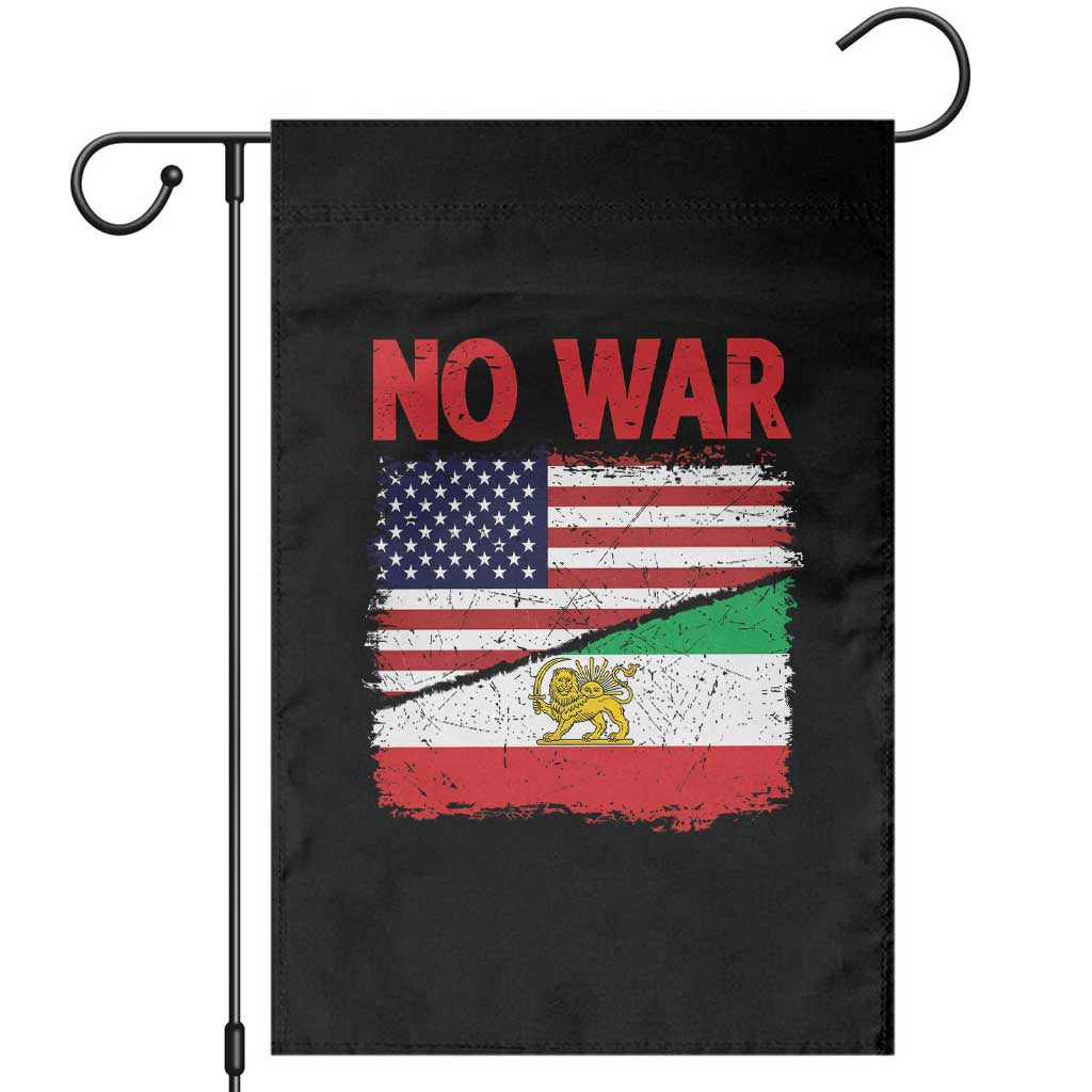 Free Iran Garden Flag No War Peace American Iran Unity TS14 Black Print Your Wear