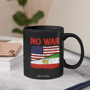 Free Iran Coffee Mug No War Peace American Iran Unity TS14 Print Your Wear