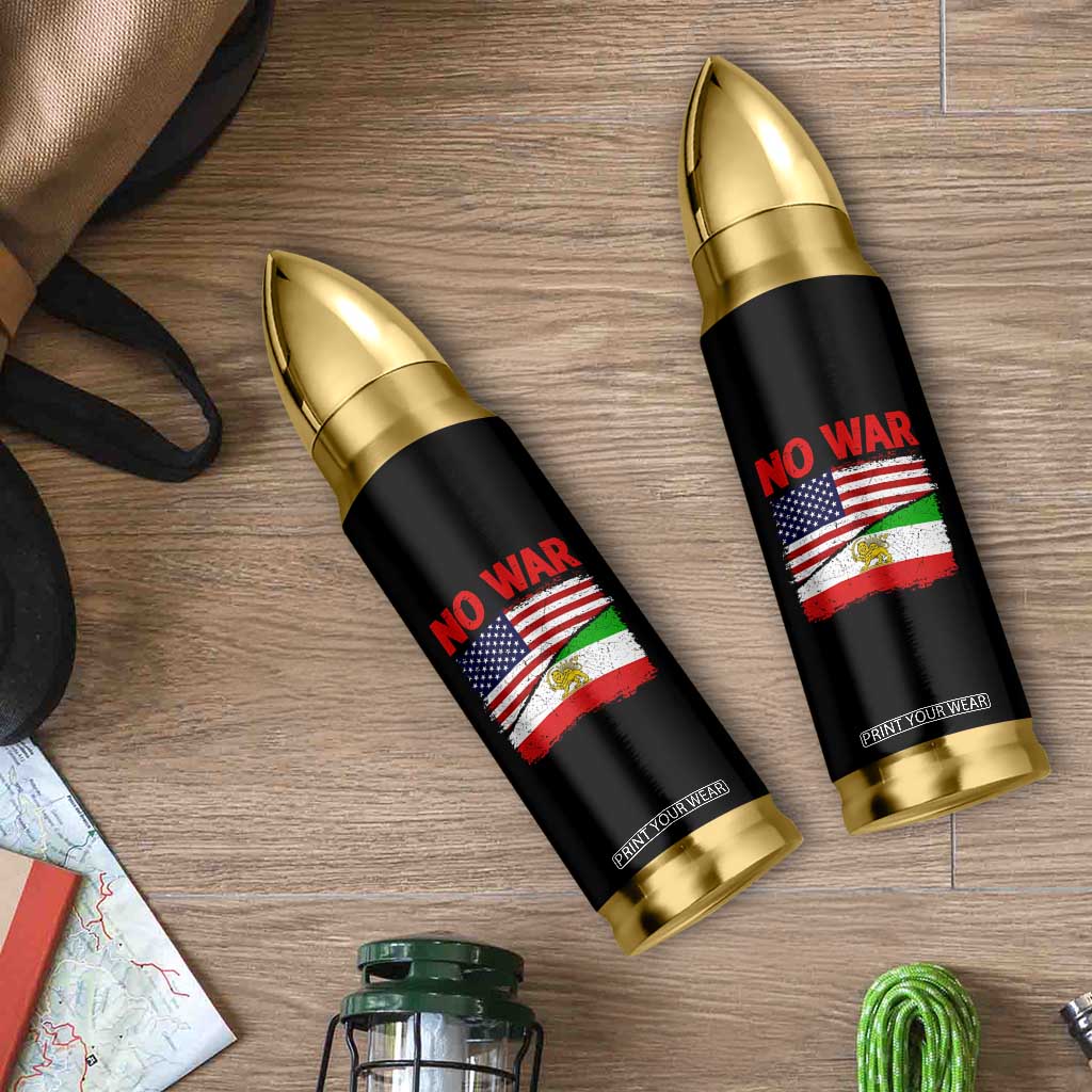 Free Iran Bullet Tumbler No War Peace American Iran Unity TS14 Print Your Wear